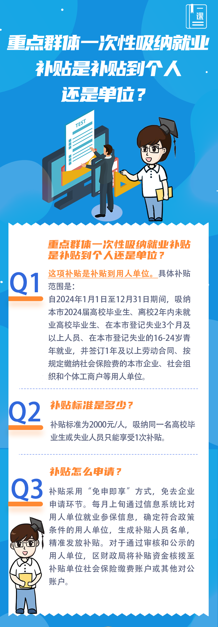 重点群体一次性吸纳就业补贴是补贴到个人还是单位？.png